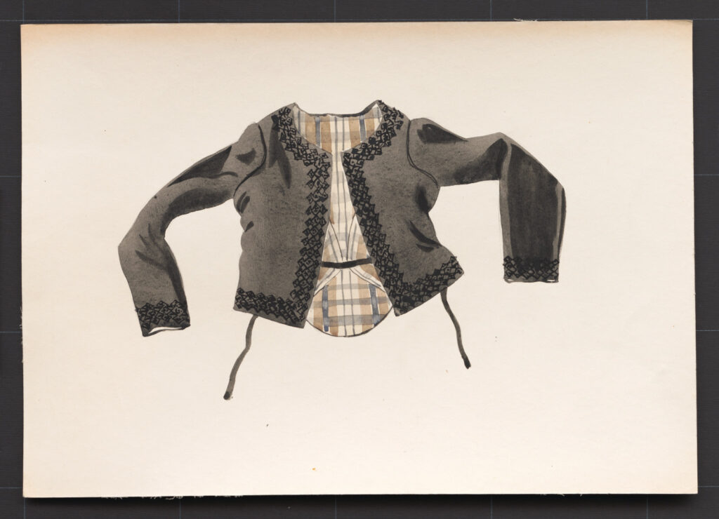 Kresba – kabátik ženský