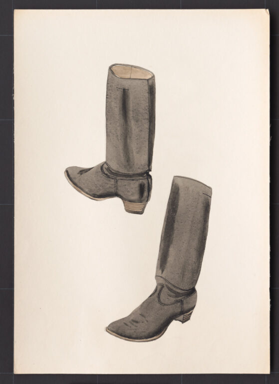 Kresba – čižmy ženské