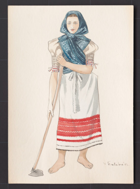 Kresba – odev ženský pracovný