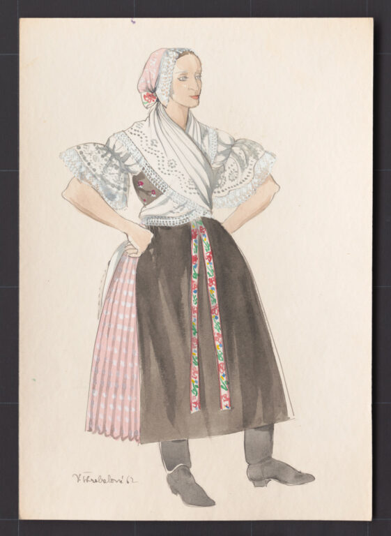 Kresba – odev ženský sviatočný