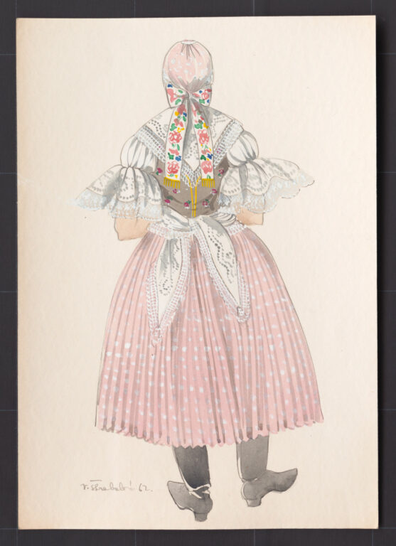 Kresba – odev ženský sviatočný