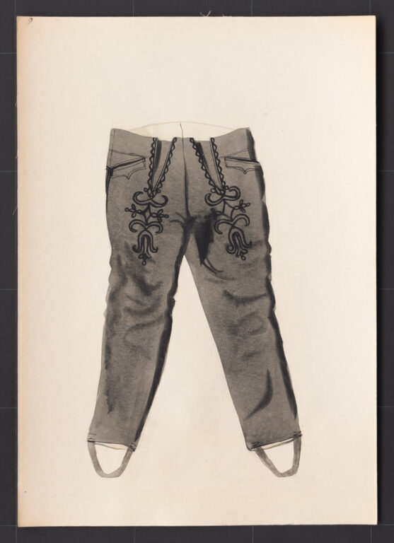 Kresba – nohavice súkenné