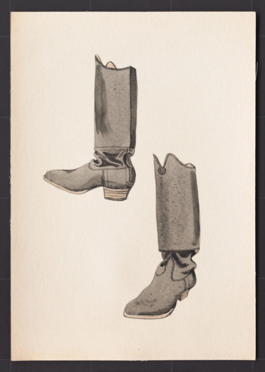 Kresba – čižmy mužské