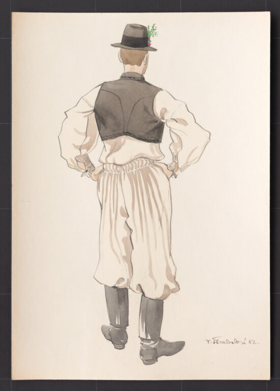 Kresba – odev mládenecký