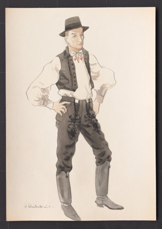 Kresba – odev mužský sviatočný