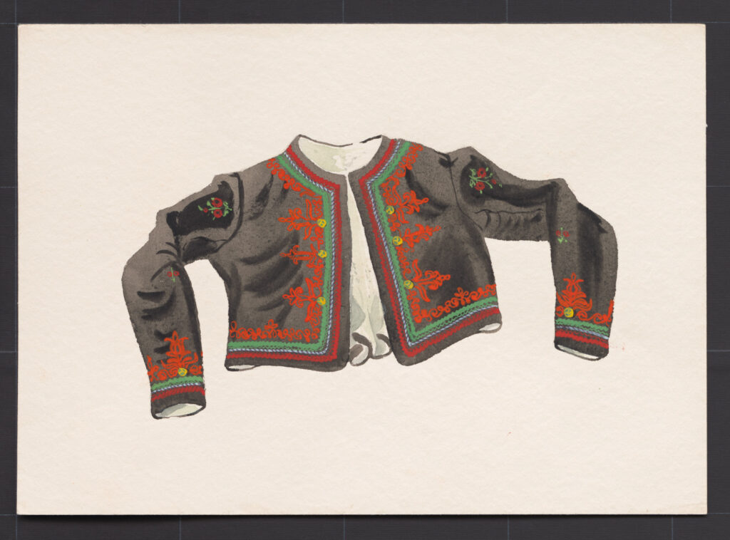 Kresba – kabátik ženský