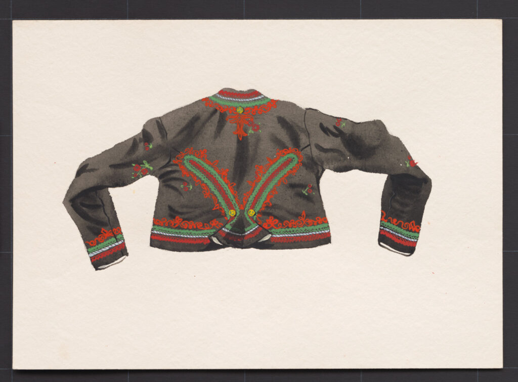 Kresba – kabátik ženský