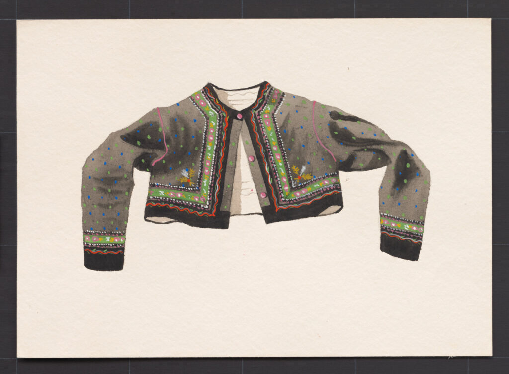 Kresba – kabátik ženský