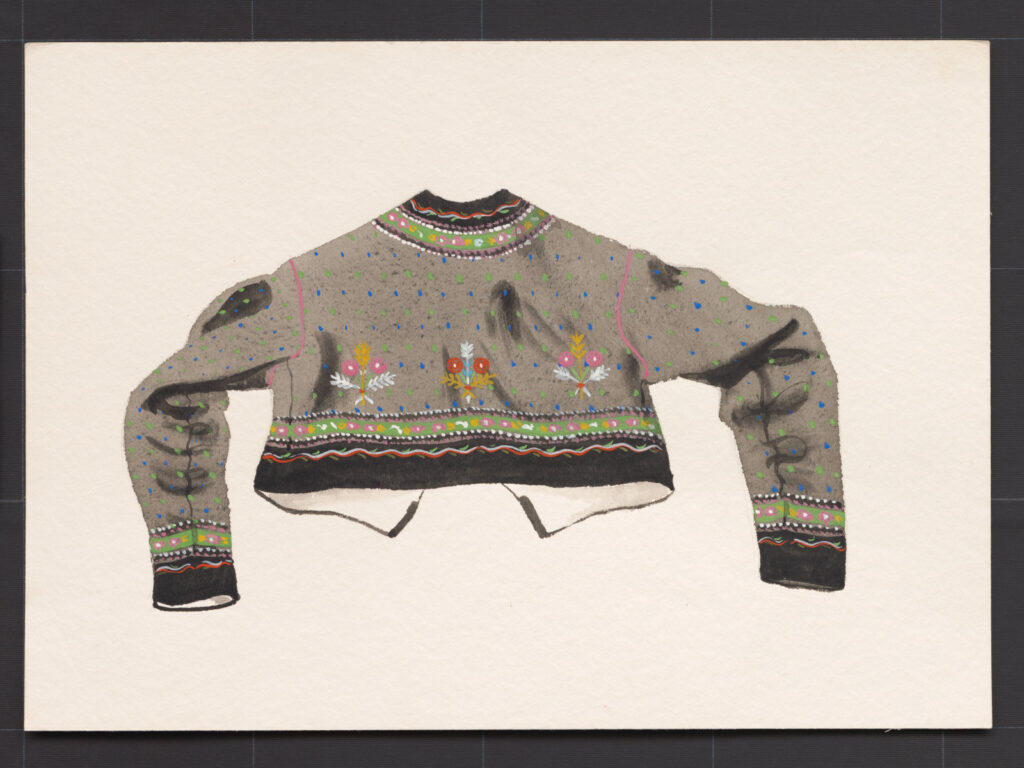 Kresba – kabátik ženský