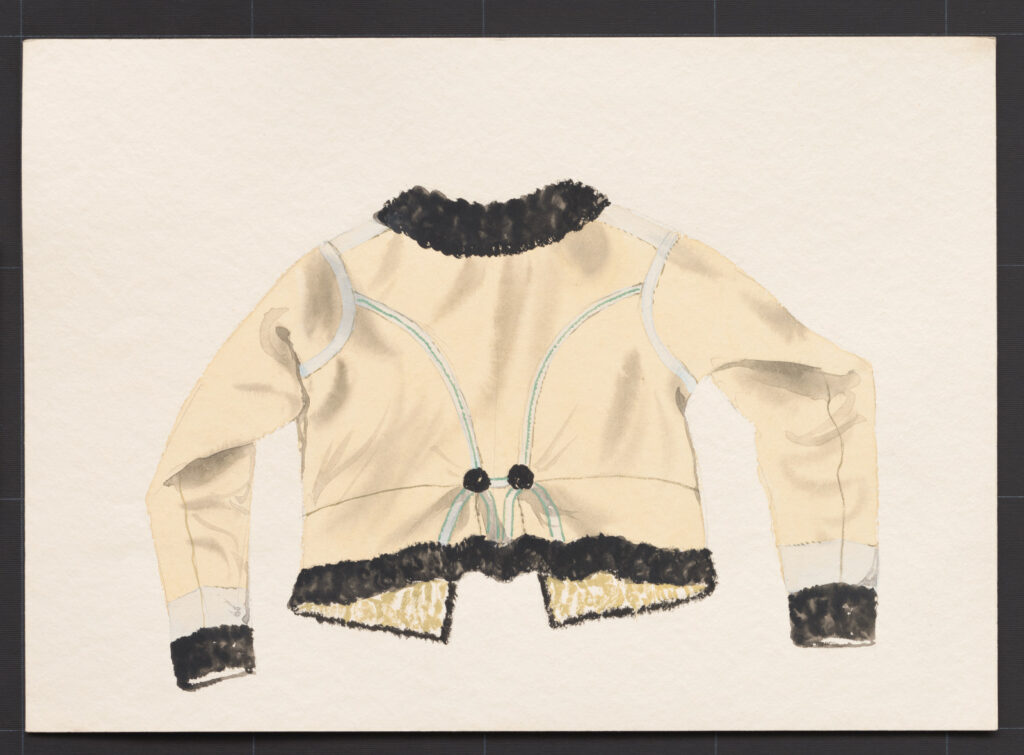 Kresba – kožuch ženský