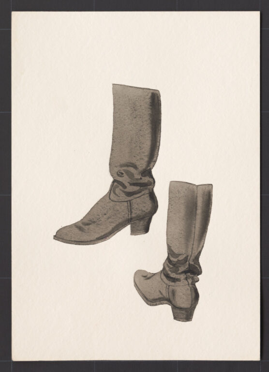 Kresba – čižmy ženské