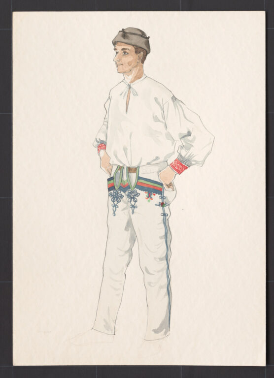 Kresba – odev mužský pracovný