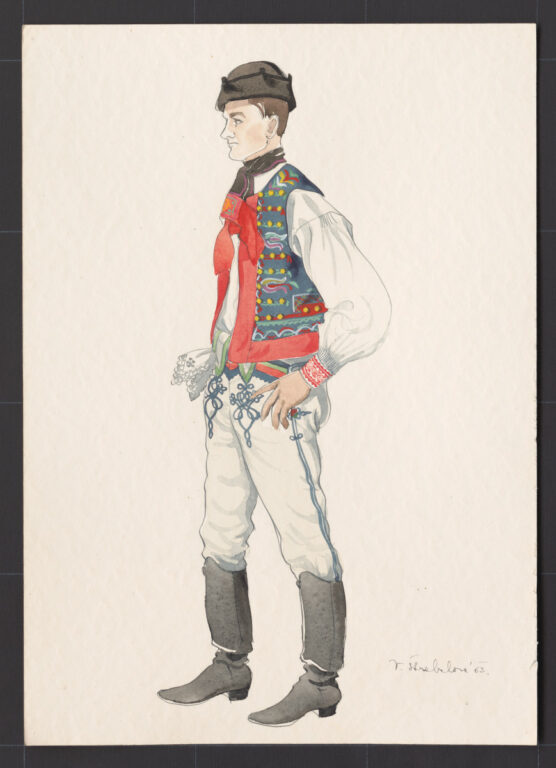 Kresba – odev mužský sviatočný