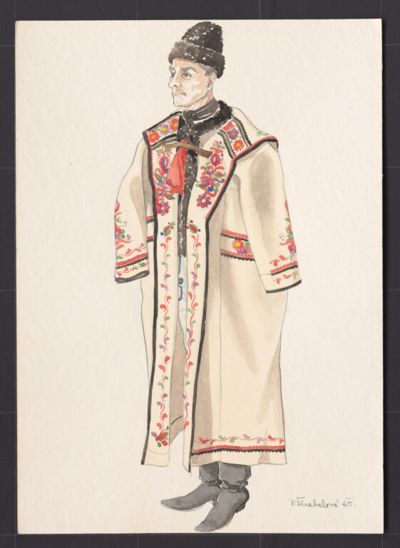 Kresba – muž v halene