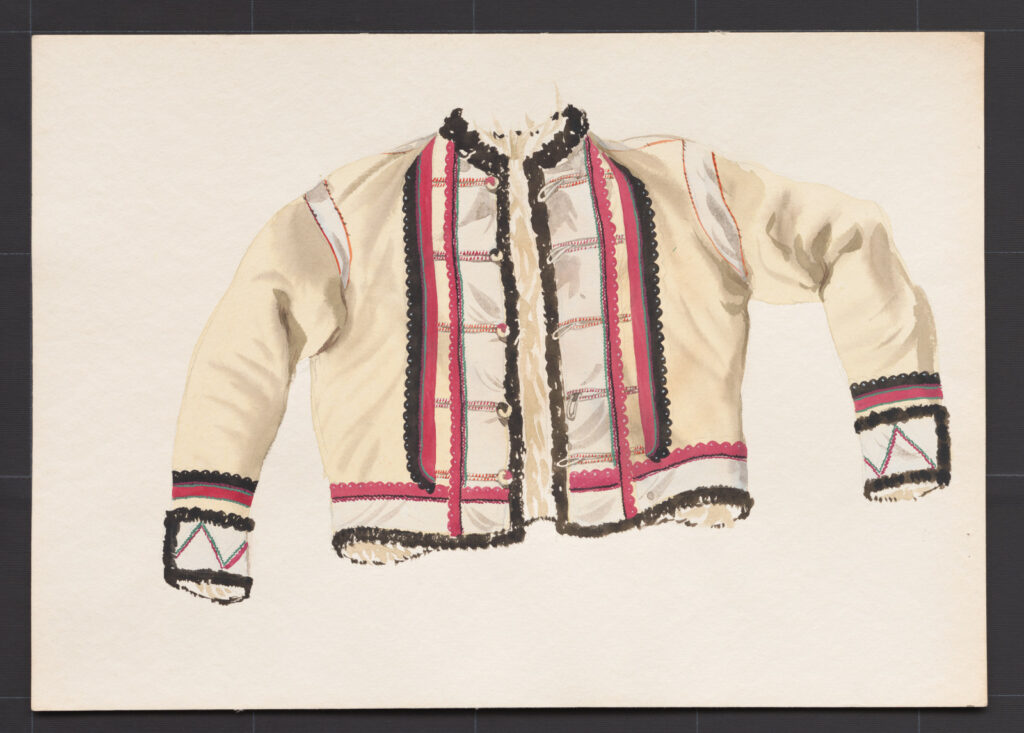 Kresba – kožuch mužský