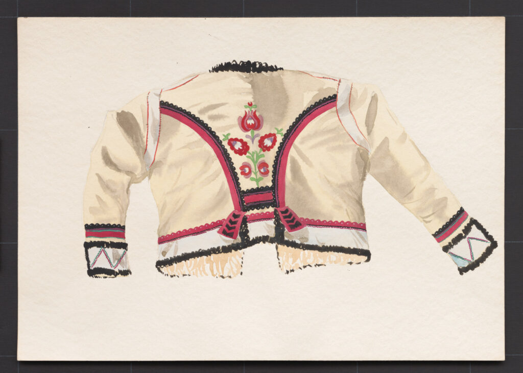 Kresba – kožuch mužský