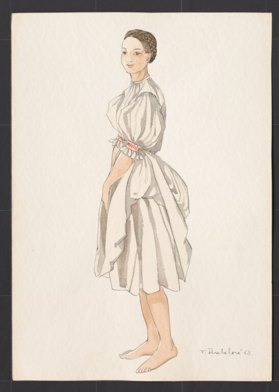 Kresba – odev dievčenský pracovný