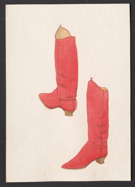 Kresba – čižmy ženské