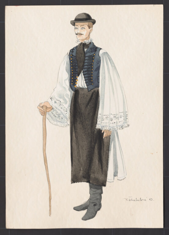 Kresba – odev mládenecký sviatočný