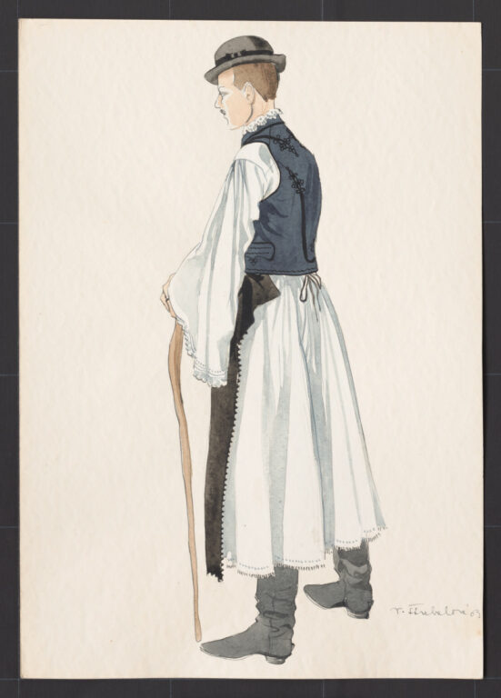 Kresba – odev mládenecký sviatočný