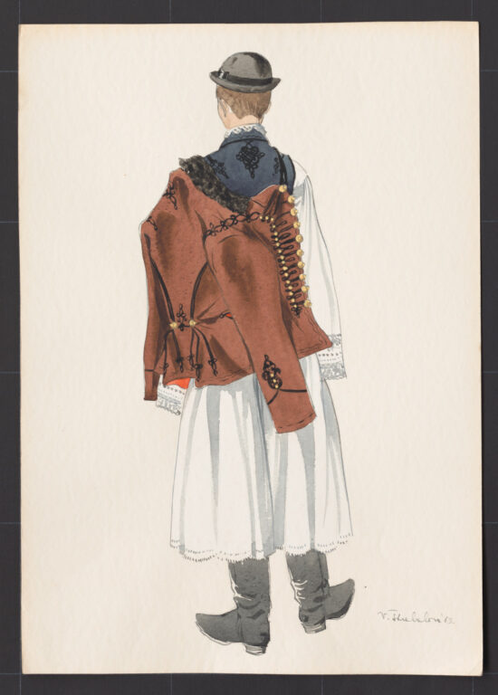 Kresba – odev mužský sviatočný