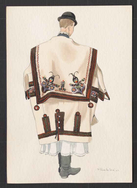 Kresba – muž v halene