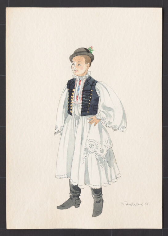 Kresba – odev chlapčenský sviatočný