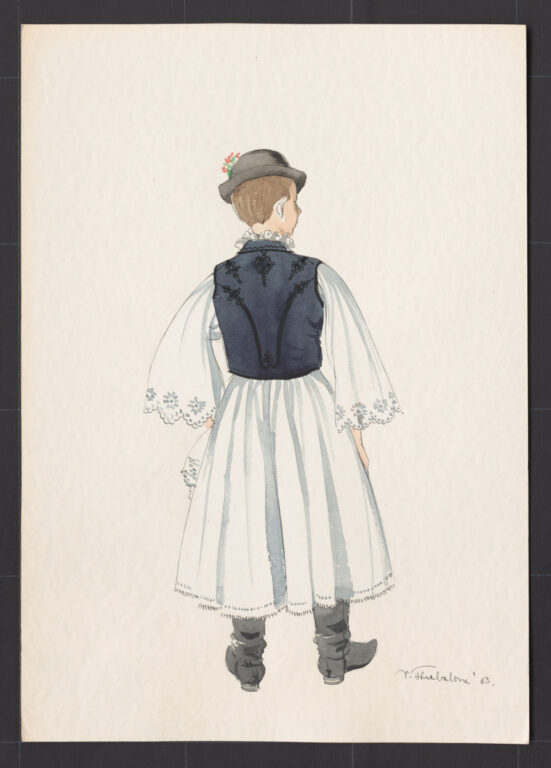 Kresba – odev chlapčenský sviatočný