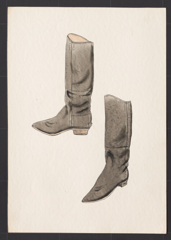 Kresba – čižmy mužské