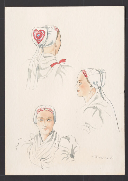 Kresba – čepiec – úprava na hlave