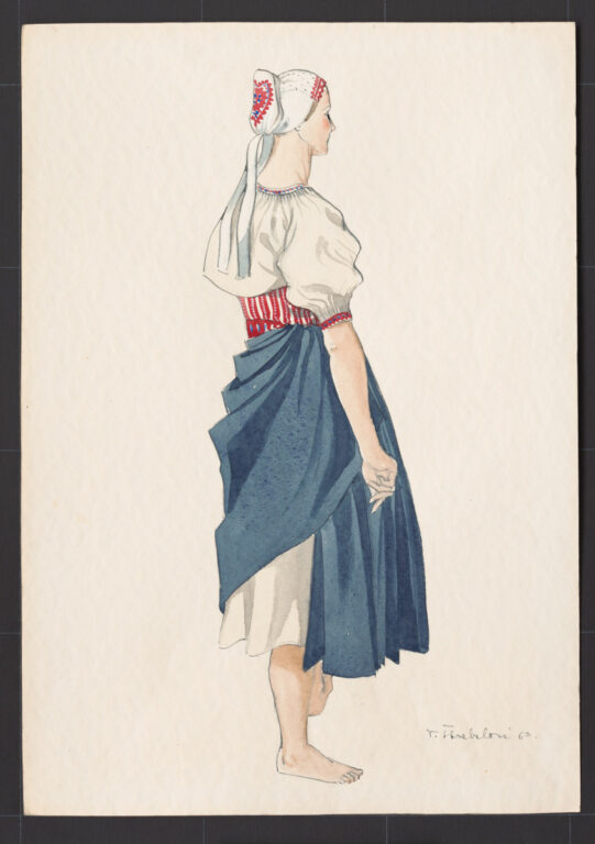 Kresba – odev ženský pracovný