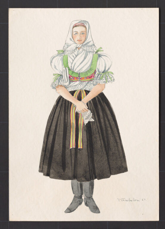 Kresba – odev ženský sviatočný