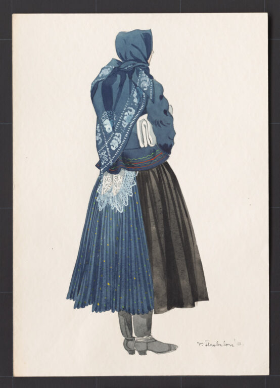 Kresba – odev ženský zimný