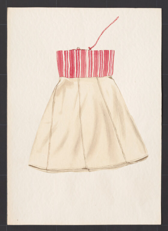 Kresba – rubáš konopný