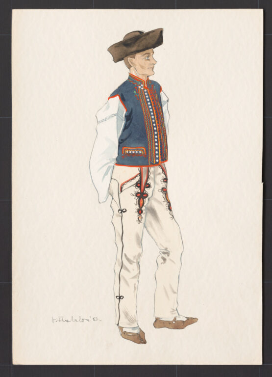 Kresba – odev mužský sviatočný