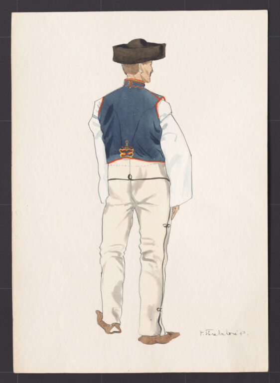 Kresba – odev mužský sviatočný