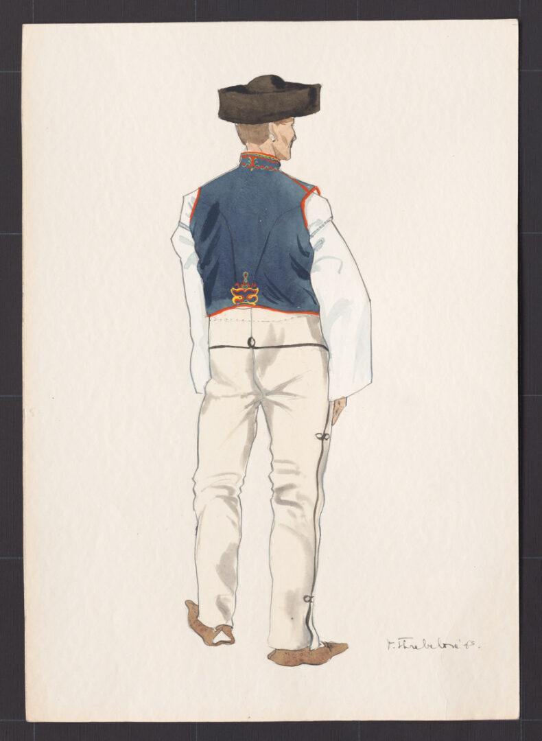 Kresba – odev mužský sviatočný