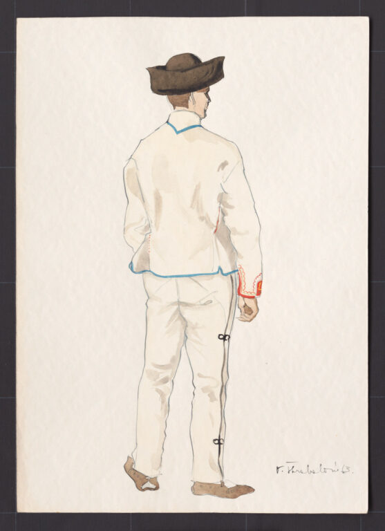 Kresba – odev mužský zimný