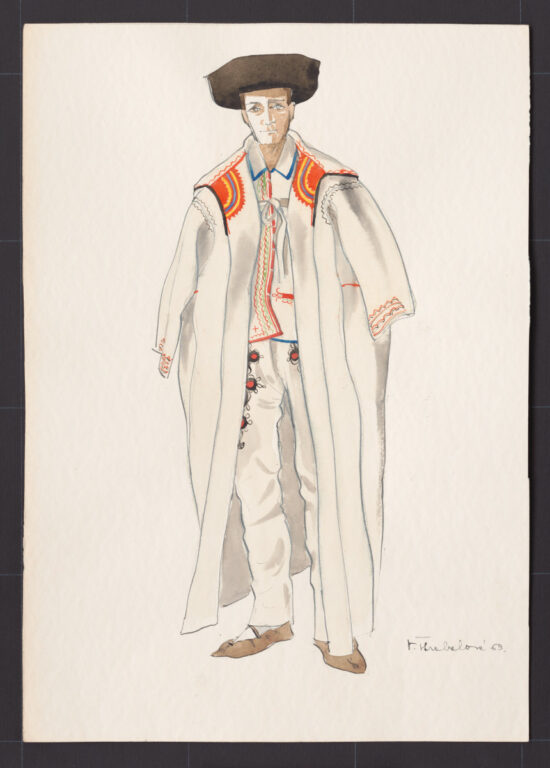 Kresba – muž v halene