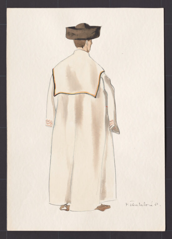 Kresba – muž v halene