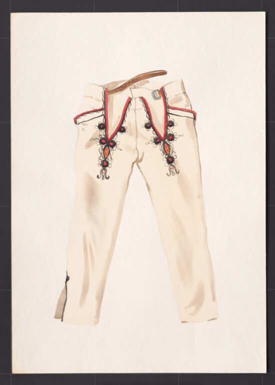 Kresba – nohavice súkenné