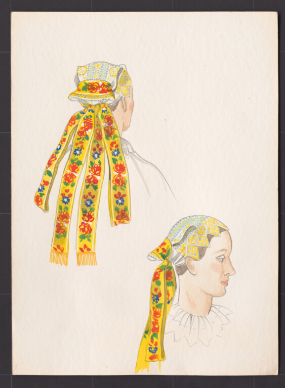 Kresba – čepiec – úprava na hlave