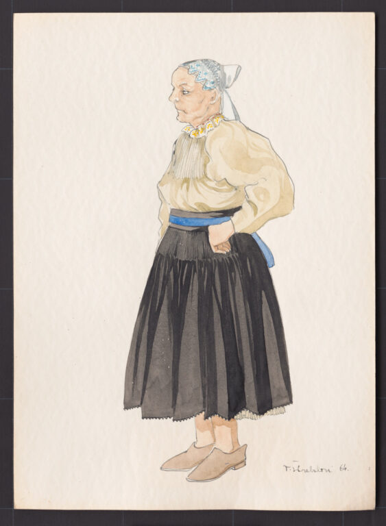 Kresba – odev ženský pracovný