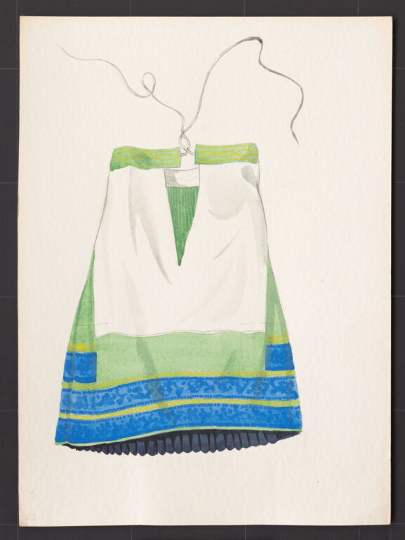 Kresba – sukňa súkenná