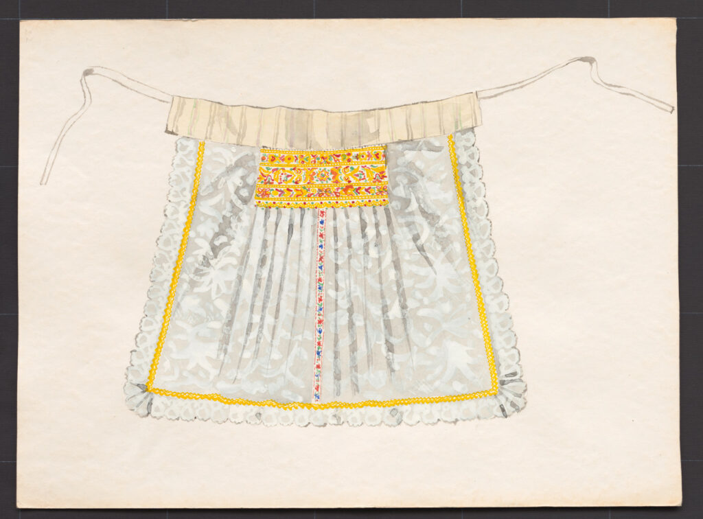 Kresba – zástera na sobáš