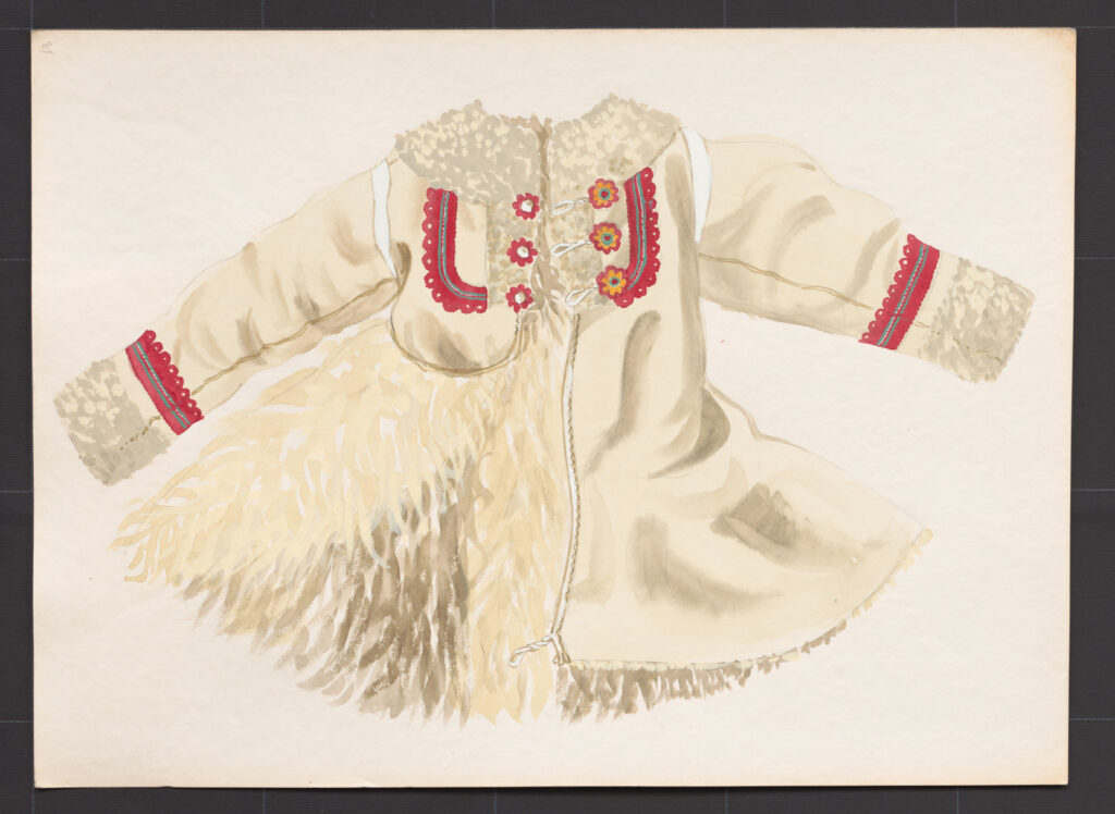 Kresba – kožuch ženský