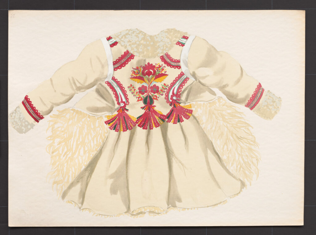 Kresba – kožuch ženský