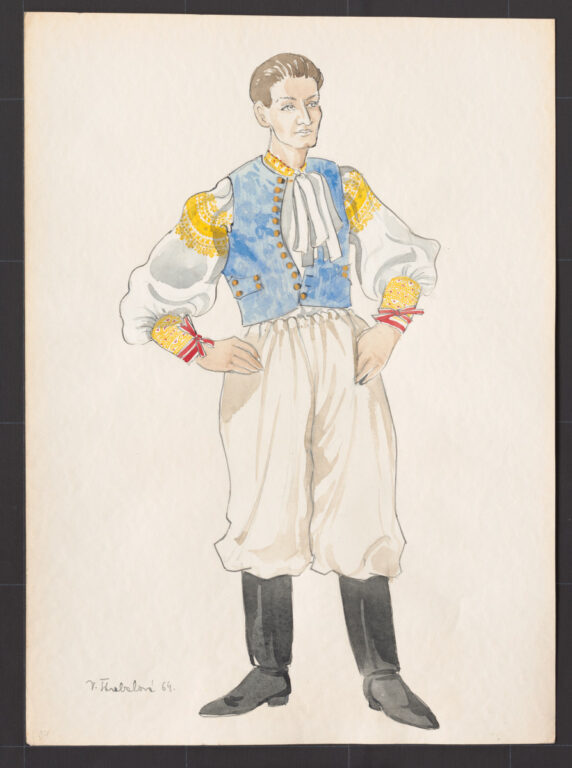 Kresba – odev mládenecký sviatočný