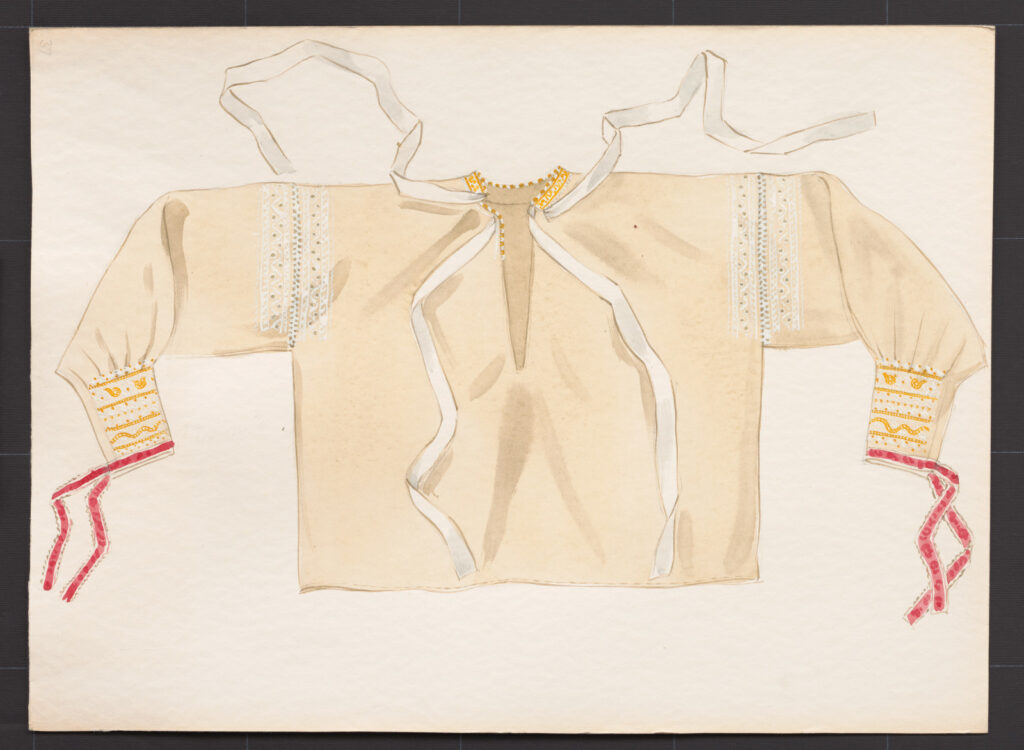 Kresba – košeľa mužská konopná