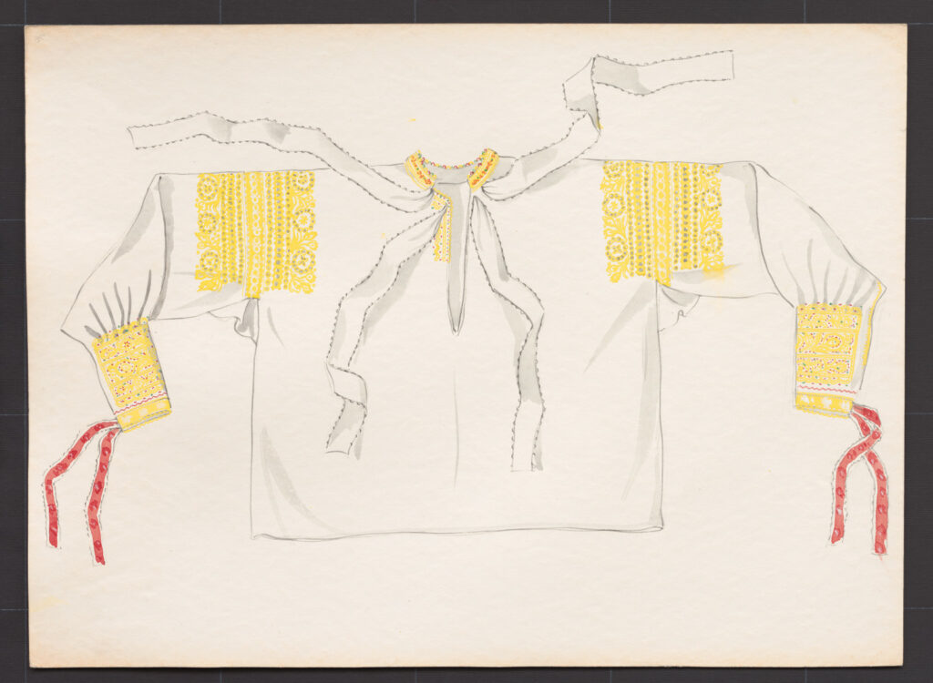 Kresba – košeľa mužská sviatočná